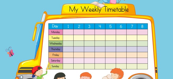 Weekly Timetable for CBSE study